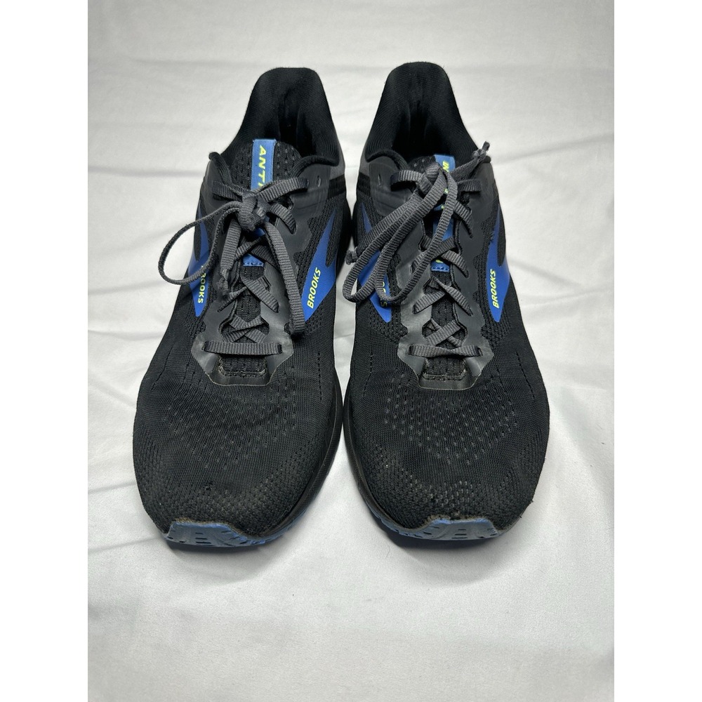 Brooks Anthem 5 Running Shoes Mens Size 11.5 Black Blue Athletic Lace Up